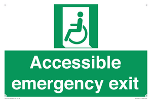 Accessible emergency exit (left)